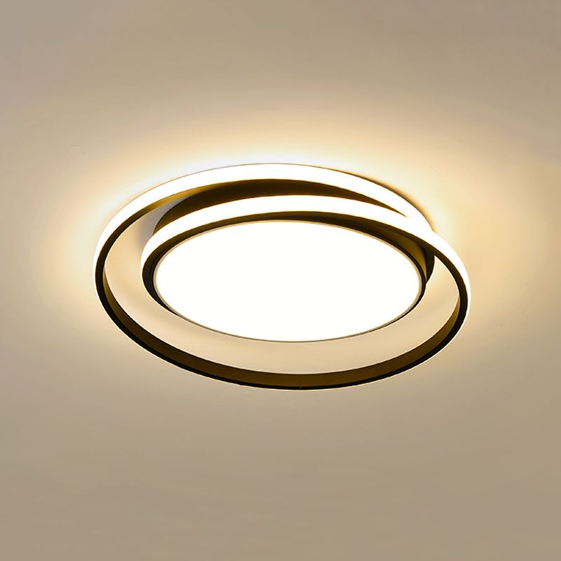 Cerchio Anello Flush Montaggio Soffitto Light Moderno Semplicità Soffitto Montaggio Luce Fissaggio per Bedroom