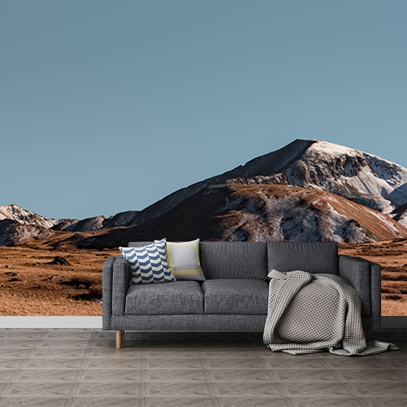 Modern Photography Mural Wallpaper Mountain Range Living Room Wall Mural
