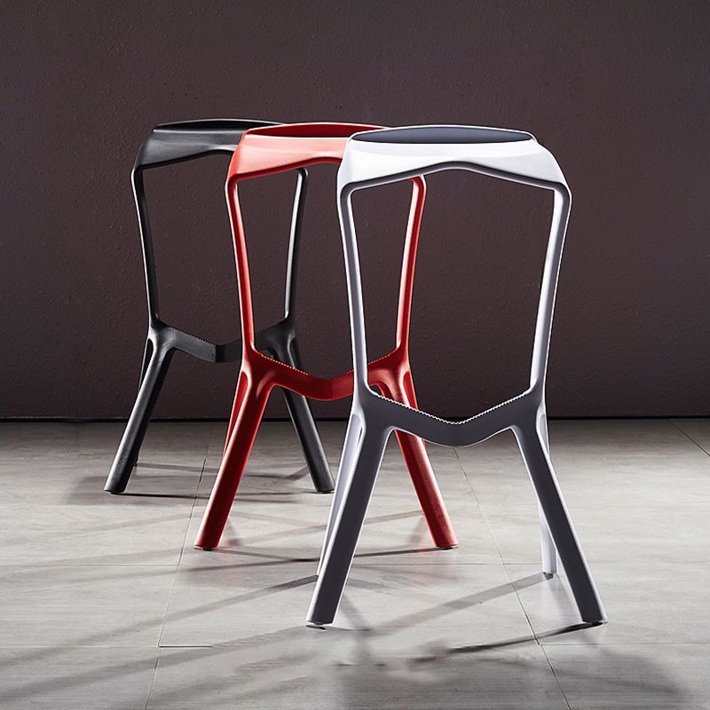 Scandinavia Style Bar-stool PP Legs Saddle Seat Stool for Kitchen Bar