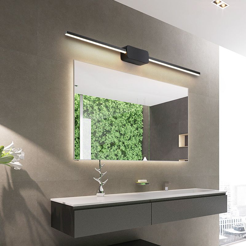 METAL SLIN SLIN VANITY LIGHT LIGHT MODERNO MODERNA 1 Idee di illuminazione da vanità leggeri
