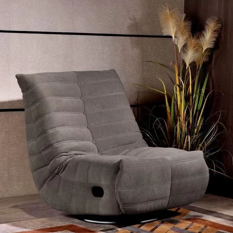 34.6"Wide Swivel Slipper Chair, Tight Back Armless Single Chair for Bedroom