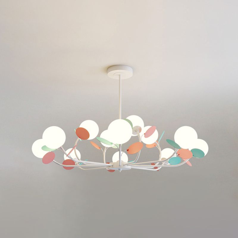 Multicolored Metal Chandelier Pendant Light Sputnik Pendant Light for Bedroom