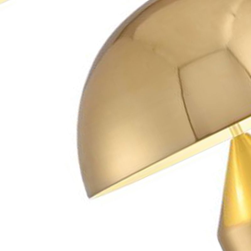 Mushroom Shaped Desk Lamp Modern Simple Metallic Table Lamp for Living Room Bedroom