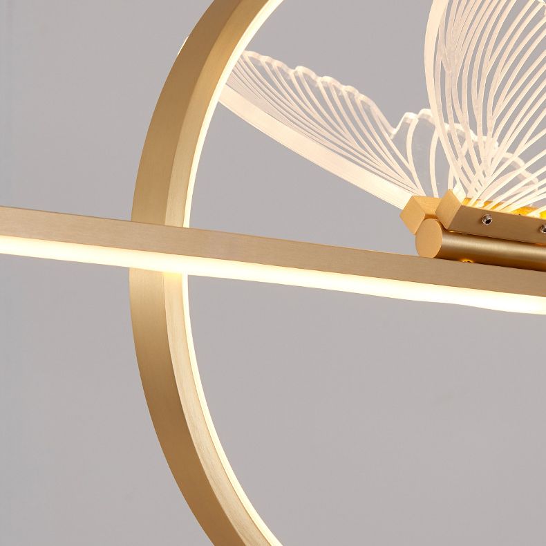Gold Island Light Contemporary Pendant Lighting with Brass for Dining Room
