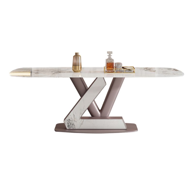 Modern Sintered Stone Dining Table Set 1/2/5/7 Pieces Rectangle Dining Set