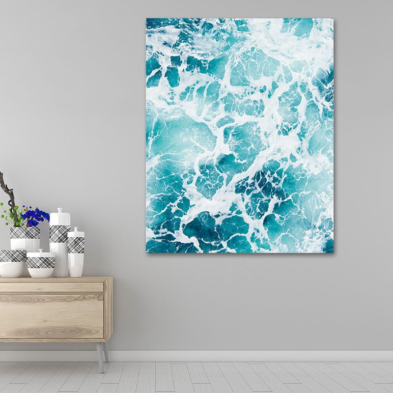 Photography Ocean Water Canvas Wall Art for Living Room, Pastel Color, Multi-Piece