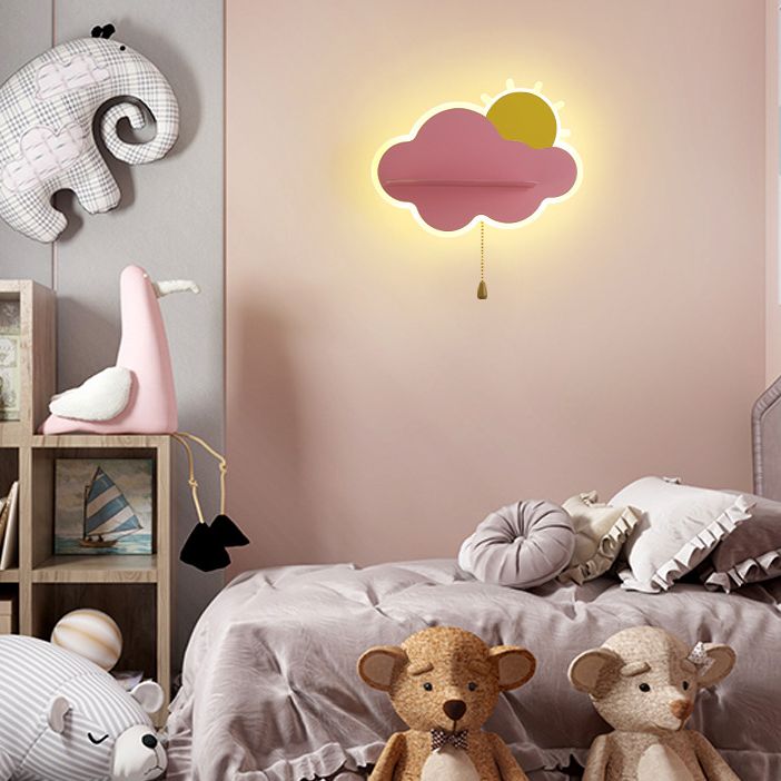 Metalen wolkenwand SCONCE LICTION Minimalistische stijl LED SCONCE LIMMUTE VOOR SLAAPKAMER