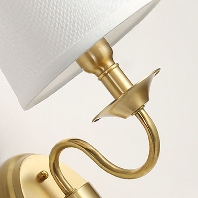 eometric Shade Wall Lighting Modern Simple Style Glass 1 Light Sconce Light in Gold