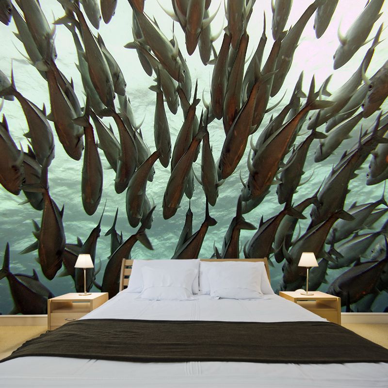 Decorative Wall Mural Seabed Pattern Drawing Room Wall Mural