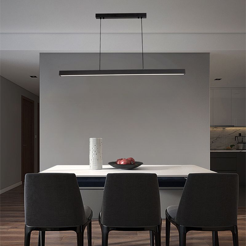 Linear Island Pendant Lights Modern Lighting Chandelier Metal 1 Light Island Lights