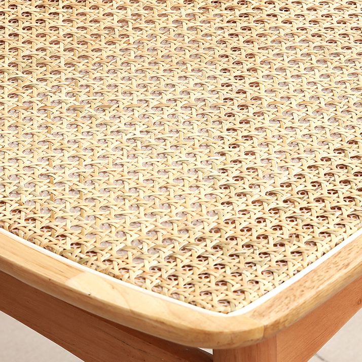 Sillas de comedor estilo moderno Sillas sin brazos con respaldo abierto y patas de madera