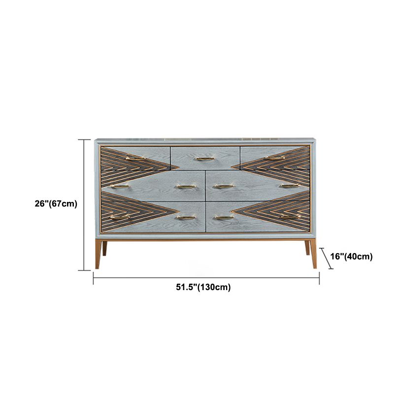 15.6/14.82 Inch Width Glam Storage Chest Manufactured Wood Dresser