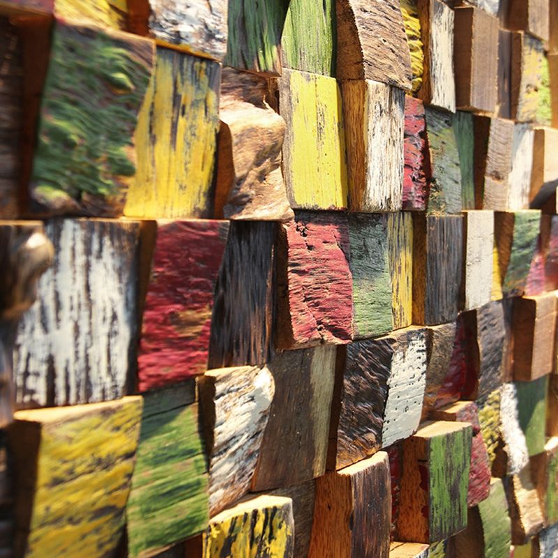 Wall Paneling Wood Shiplap Mosaic Modern Indoor Wall Paneling