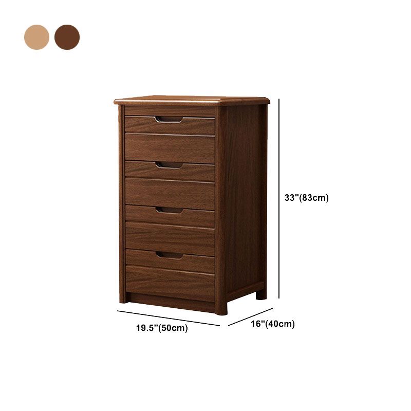 16" W Solid Wood Vertical Lingerie Chest Storage Chest Dresser with Drawers for Bedroom