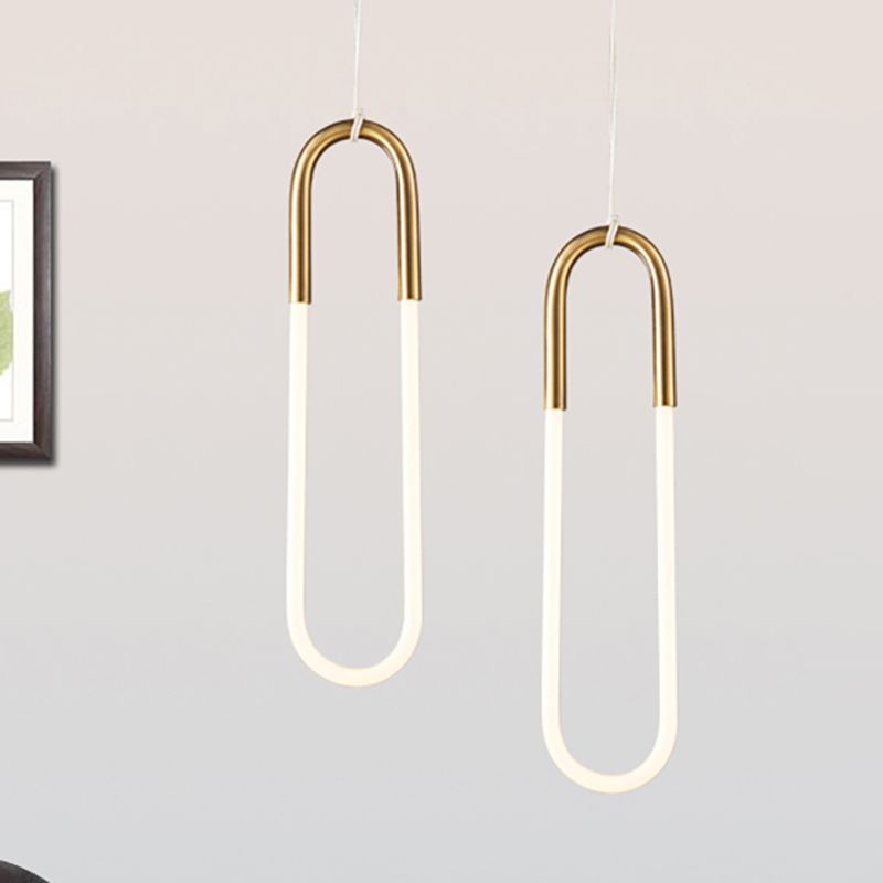 Oval Acrilic Dropserve Contemporary 1/2 Light Gold Appedful Light in luce calda/bianca/naturale