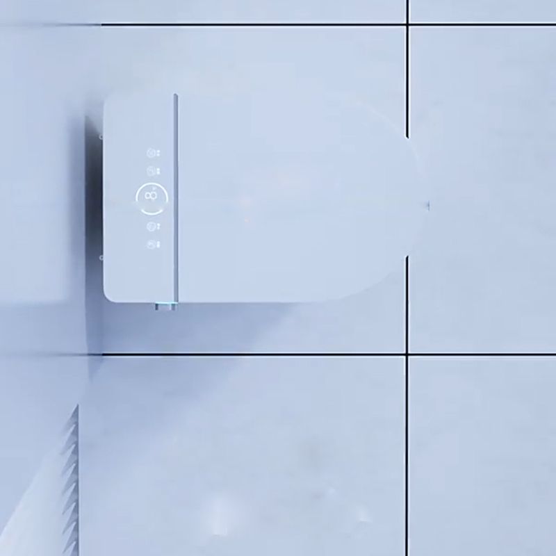 Contemporary Floor Mount Toilet Heated Seat Included Urine Toilet for Washroom