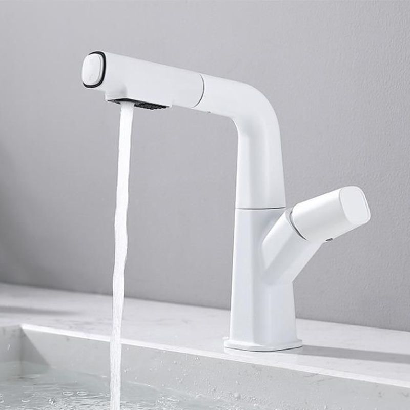 Vessel Sink Faucet Pull-out Bathroom Faucet with Single Knob Handle