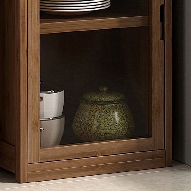 Scandinavian Style Bookshelf Engineer Wood with Door Bookcase for Office