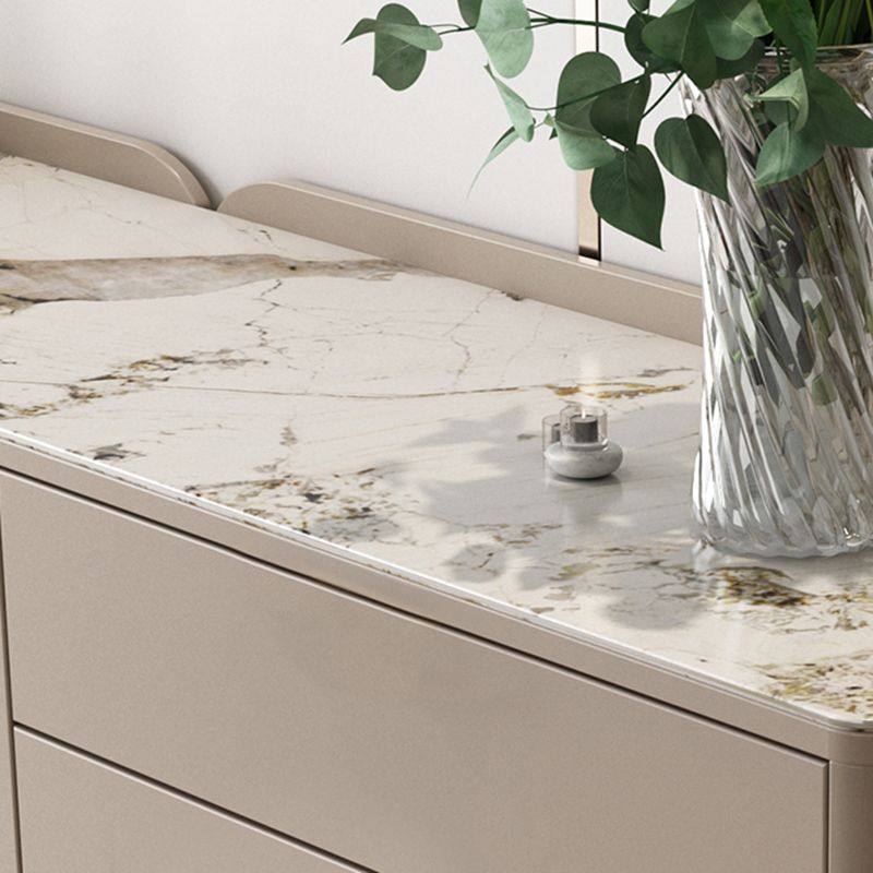 15.6-inch W Storage Chest Classic Glam Stone Storage Chest Dresser