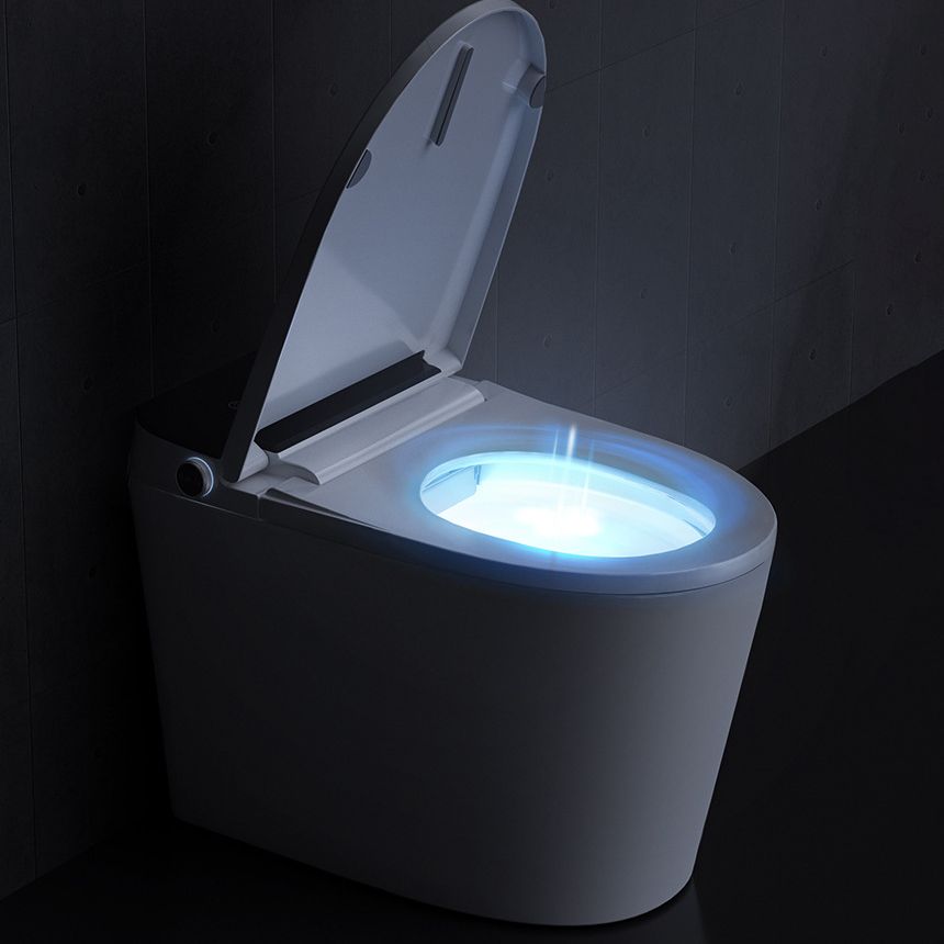 Modern Floor Mount Toilet Bowl White Toilet with Seat for Bathroom