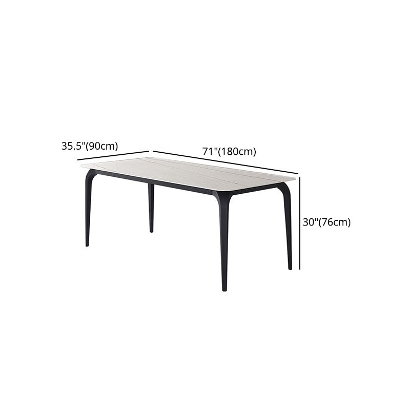 Modern 1/4/5/6/7 Pcs White Dining Chairs Set Sintered Stone Dining Room Set