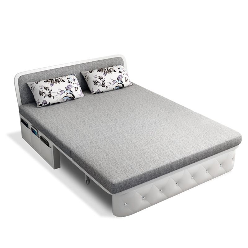 Armless Cotton Blend Contemporary Convertible Bed Sofa Couch