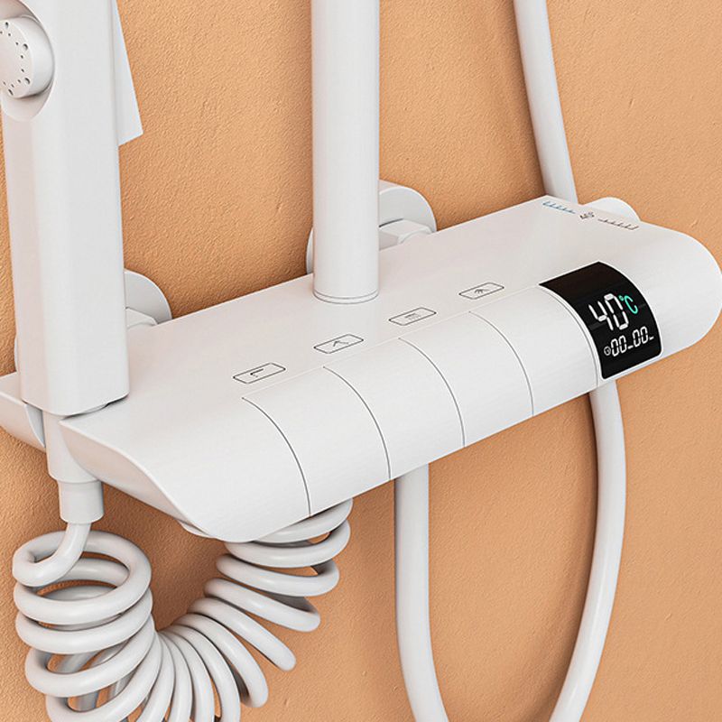 Modern Square Swivel Shower Metal Shower Head Shower Faucet on Wall