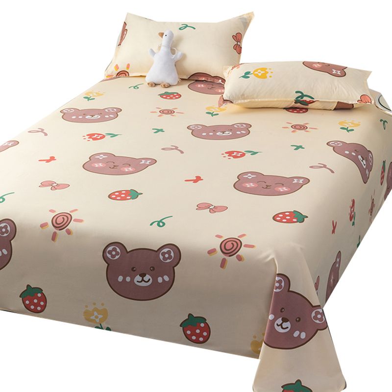 Breathable Printed Bed Sheet Twill Polyester Non-Pilling Sheet