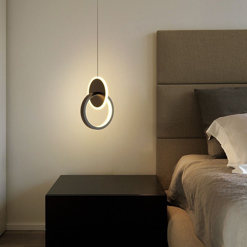 Minimalism LED Hanging Ceiling Light Metal 1-Light Ceiling Pendant Light