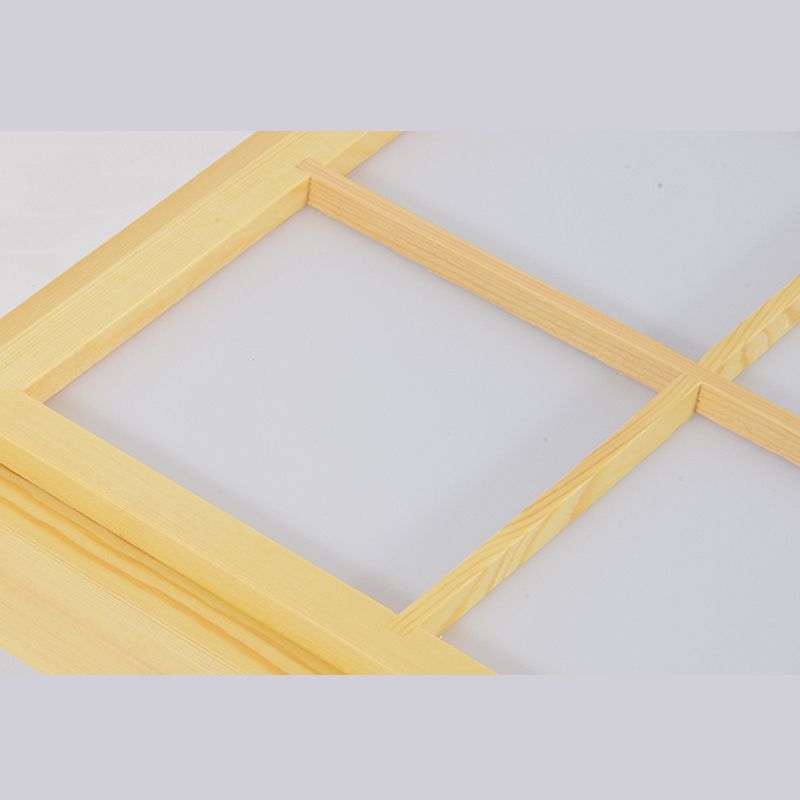 Nouveau Plafonnier encastré en bois moderne à 1 lumière LED pour salon