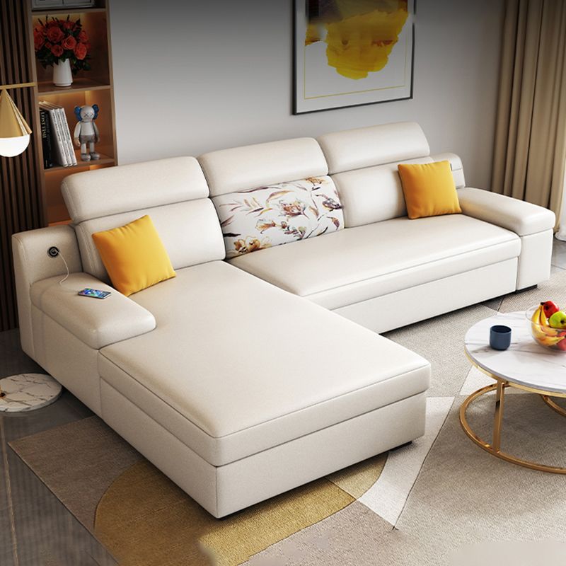 3 seat Mid Century Modern Pillow Top Arm Sofa Sewn Pillow Back Sofa
