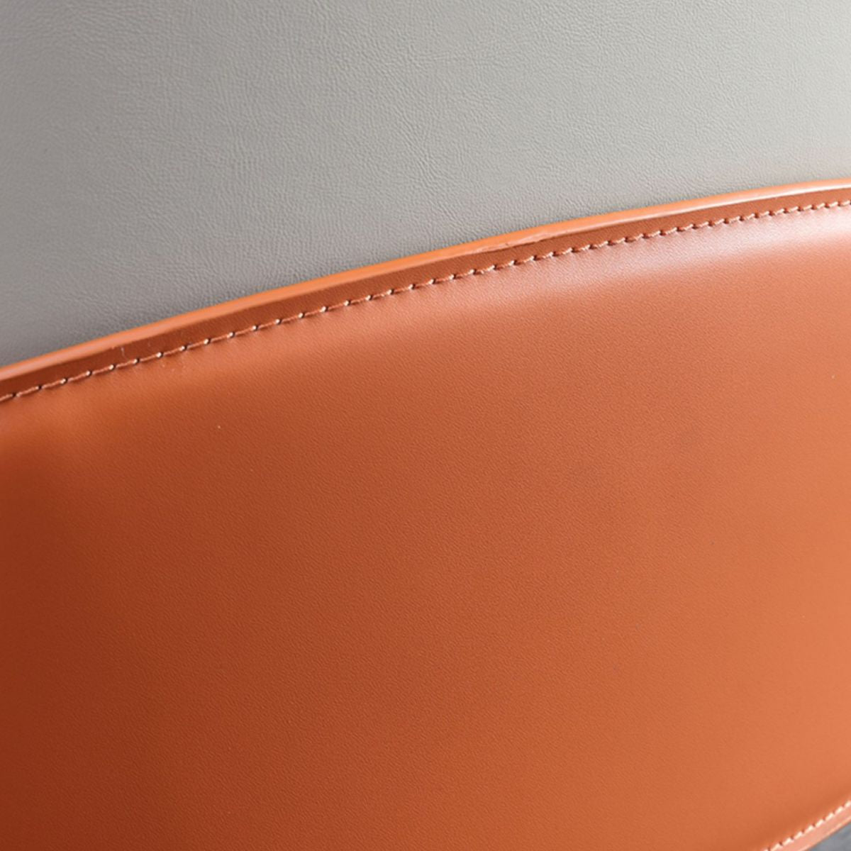 Modern Style Faux Leather Arm Dining Chairs Metal Dining Chair for Home Use