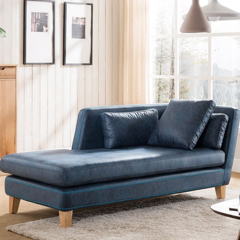 Scandinavian Upholstered Chaise Lounge Couch One Armed Chaise Lounge