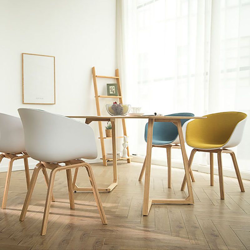 Design minimalista sedia da pranzo in plastica in plastica sedia da pranzo solido