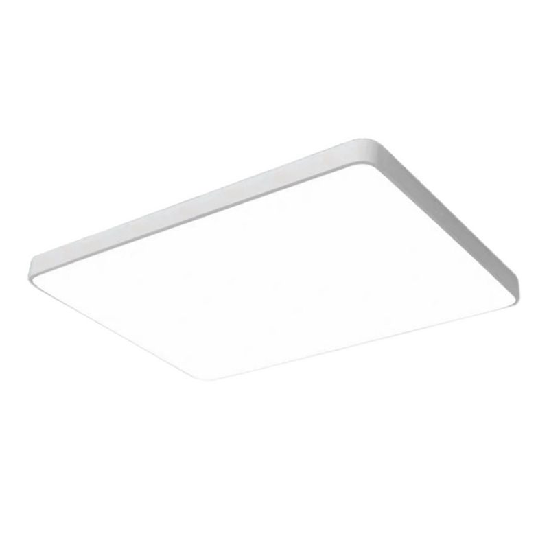 Montaje de LED de color cuadrado moderno 1-Luz de techo de acrílico ligero para oficina