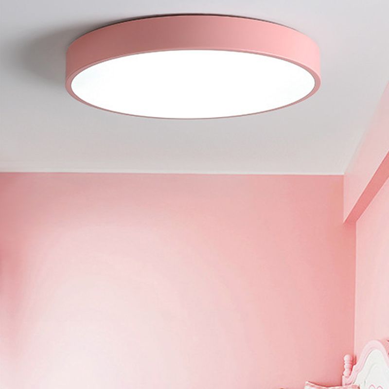 Plafonnier LED rond Simple et nordique, éclairage encastré pour chambre à coucher