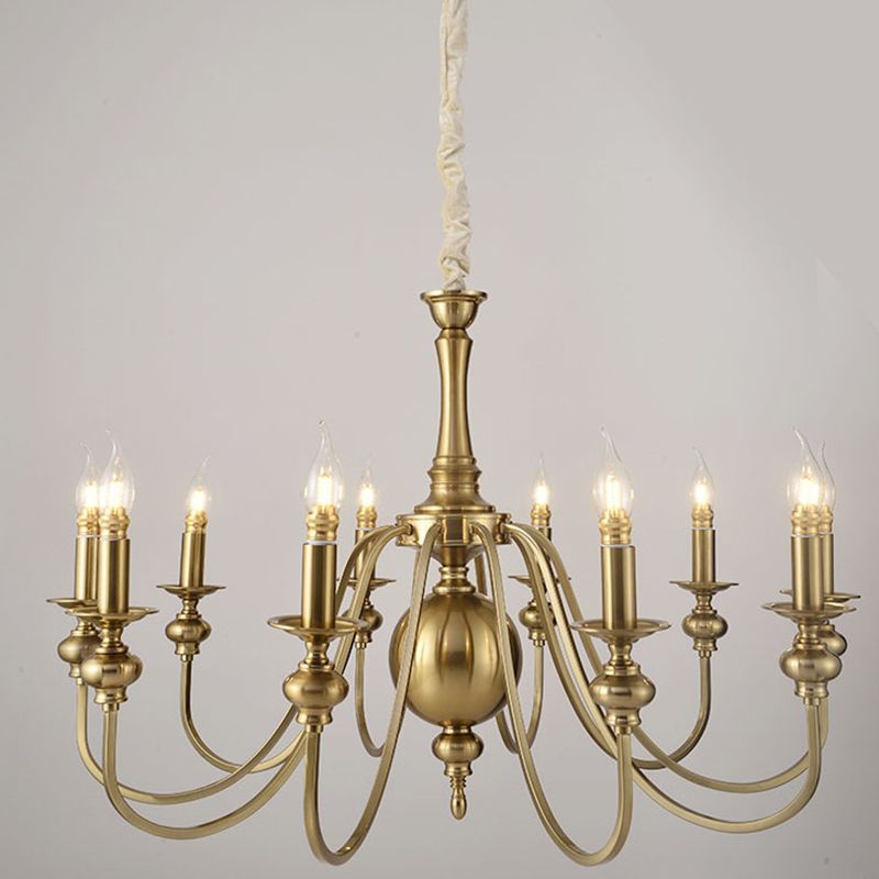 Candelatore industriale a pendente a pendente a forma di candela appesa a forma di salotto