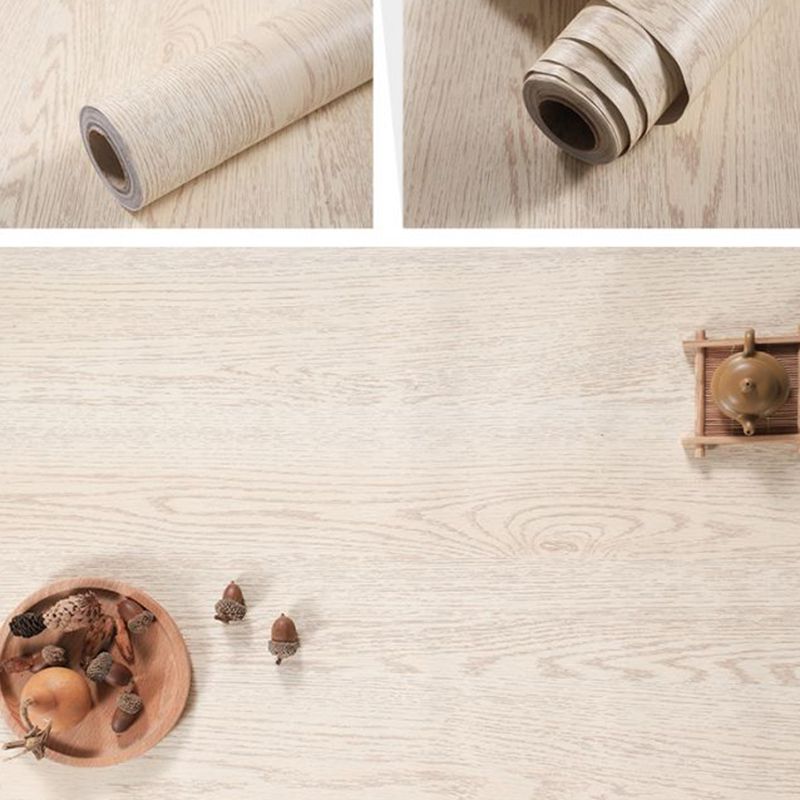Self Sticking Repurposed Wood Wallpaper Roll Industrial Vinyl Wall Decor, 16.5' L x 23.5" W