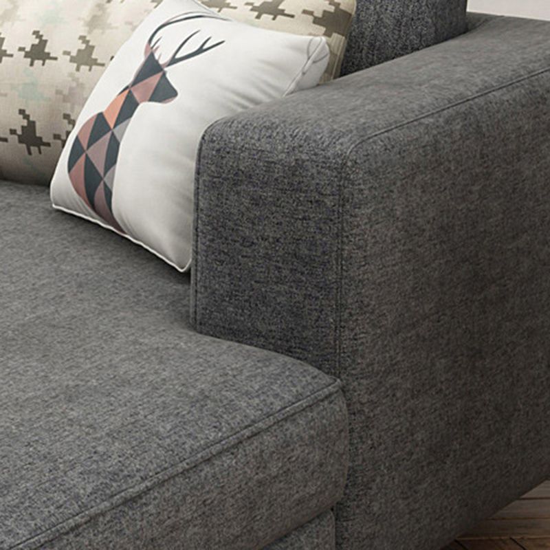 Removable Cushions,Adjustable Sectional Sofa, 67" Linen Sectional sofa