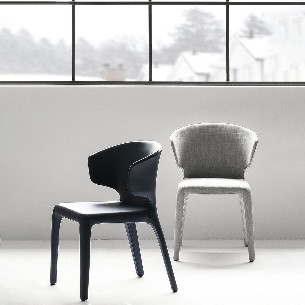Chaise de salle à manger en métal moderne, bras à oreilles, chaise simple pour usage domestique