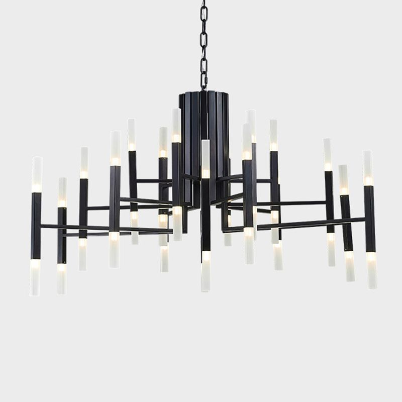 Modern Sputnik Chandelier Light Fixtures Metal LED Hanging Lamp for Living Room