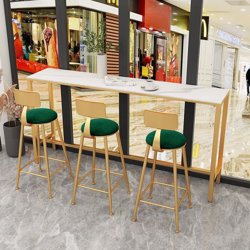 1/2/4 Piece Glam Matte Finish Pub Dining Set Sintered Stone Bar Table Set