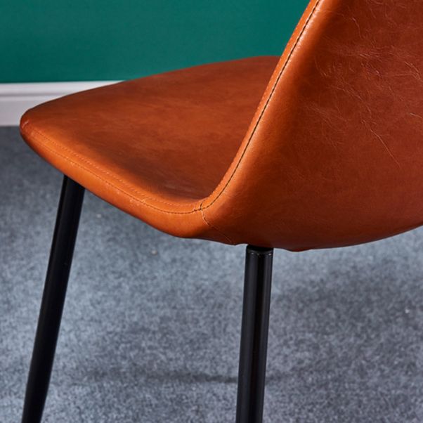 Sedia laterale in metallo in stile glam sedia da pranzo per finitura opaca per sala da pranzo