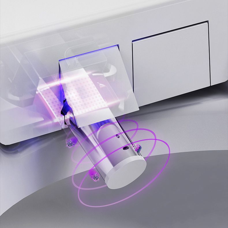 Contemporary 1-Piece Bidet Toilet Floor Mounted White Toilet Bowl for Bathroom