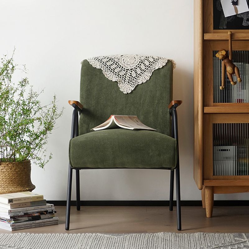 Mid-Century Modern Arm Chair Living Room Arms Included Square Arms Accent Chair