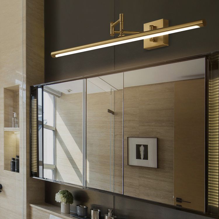 Luci da vanità montate in metallo allungato Luci da vanità moderne apparecchi per il bagno per il bagno