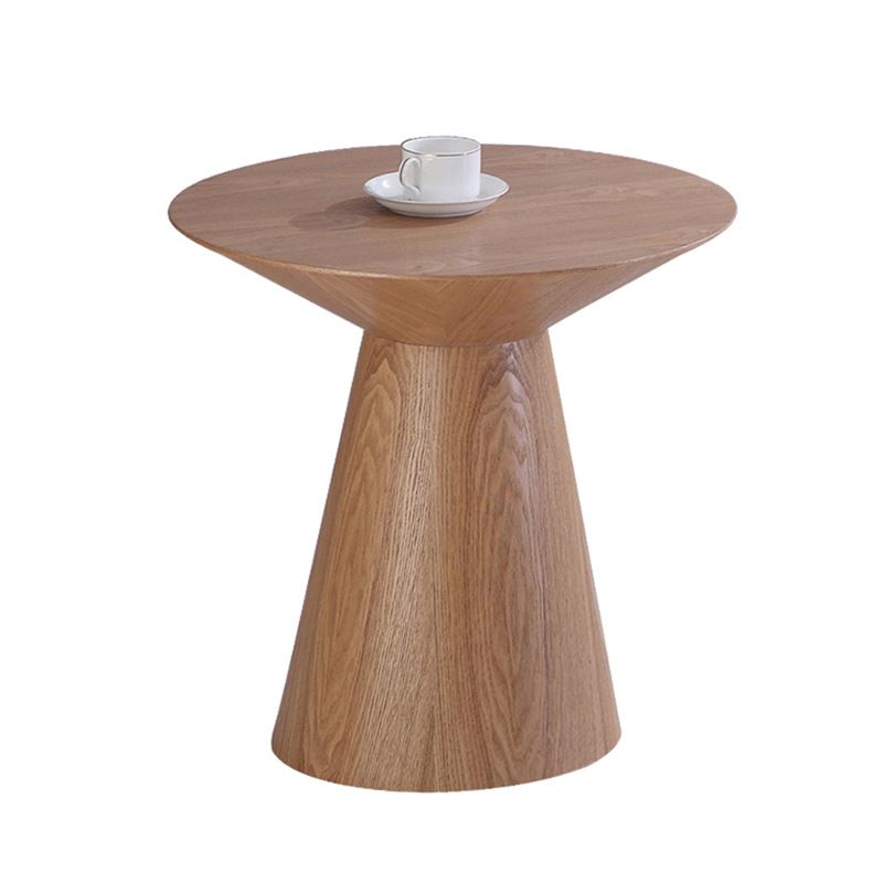 Contemporary Solid Wood Living Room Round/Square Pedestal End Table