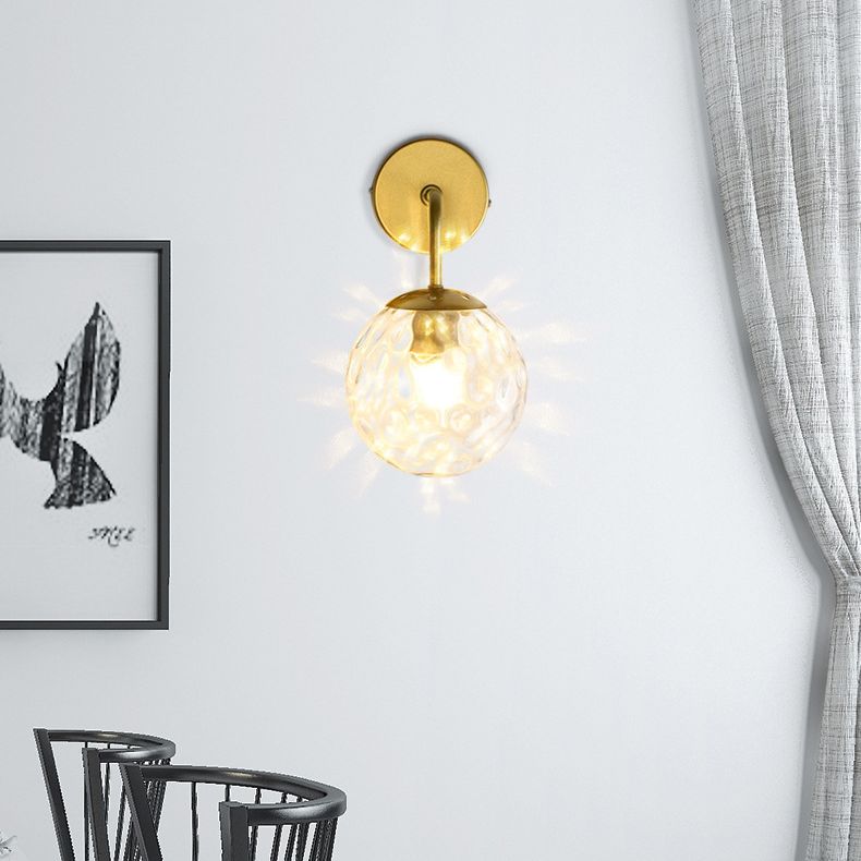 Globe Shade Wall Light Glamp 1 licht Moderne minimalistische stijl SCONCE LICHT VOOR SLAAPKAMER
