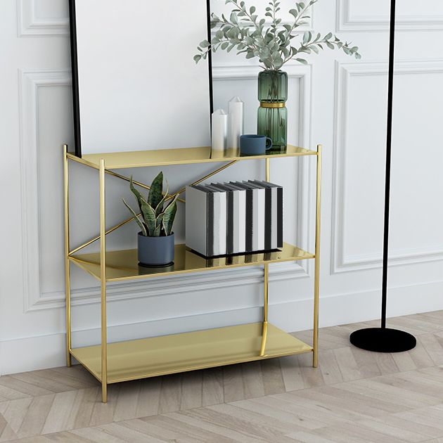 Contemporary Rectangle Accent Table Antique Finish Console Sofa Table