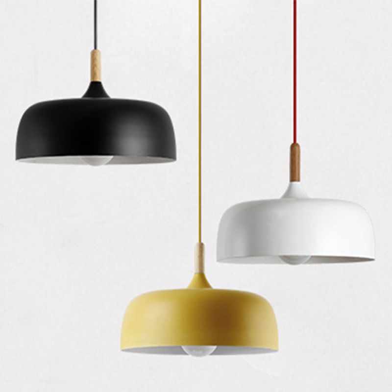Nordic Simple Macaroon Style Lip Shape Pendant Iron 1 Light in warm for Bedroom Restaurant Cafe